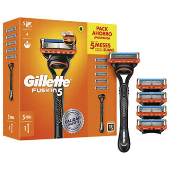 Beauty Herren Rasierklingen Gillette Fusion 5 Maschine + 5 Ersatzteile 