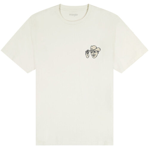 Kleidung Herren T-Shirts Wrangler T-shirt  Graphic Vintage Weiss