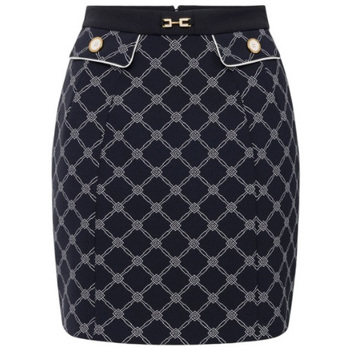 Kleidung Damen Röcke Elisabetta Franchi GOS0351E2 Schwarz