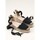 Schuhe Damen Leinen-Pantoletten mit gefloch Macarena 37472 NEGRO