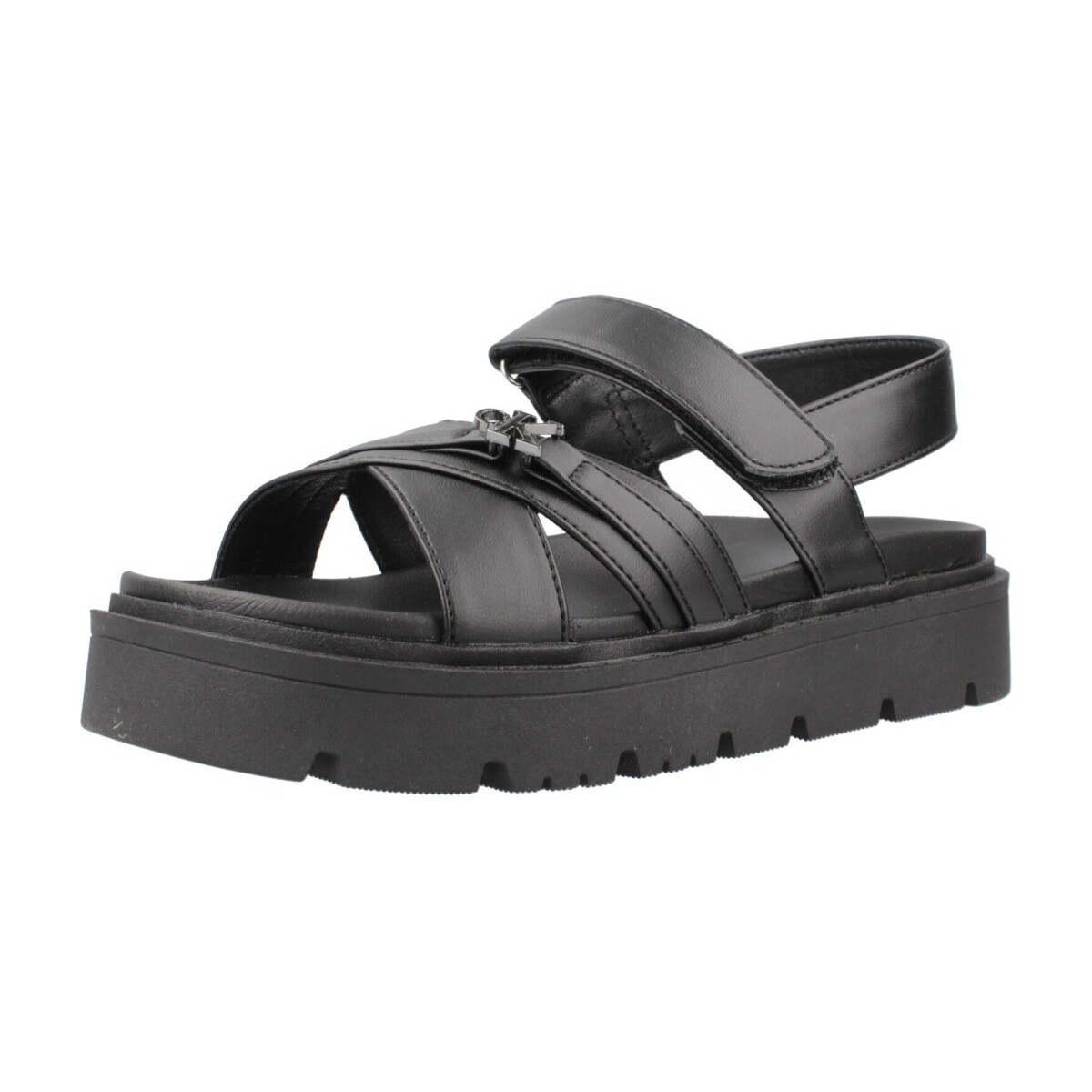 Schuhe Mädchen Sandalen / Sandaletten Calvin Klein Jeans V3A282044 Schwarz