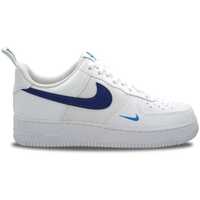 Schuhe Herren Sneaker Low Nike Air Force 1 '07 White Deep Royal Blue Weiss