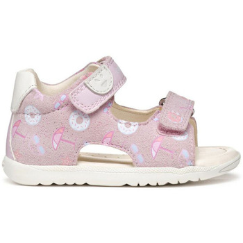 Schuhe Mädchen Sandalen / Sandaletten Geox B Macchia Girl sandalo primo passo Rosa