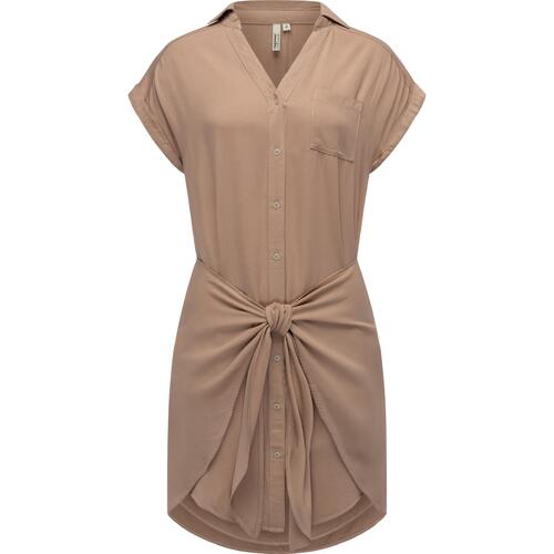 Kleidung Damen Kleider Ragwear Blusenkleid Bahaya Braun