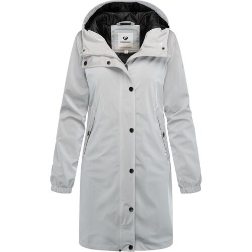 Kleidung Damen Mäntel Ragwear Regenmantel Husty Rainy Grau