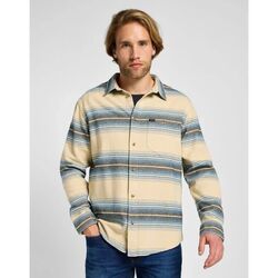 Kleidung Herren Langärmelige Hemden Lee 112355763-BEIGE Beige