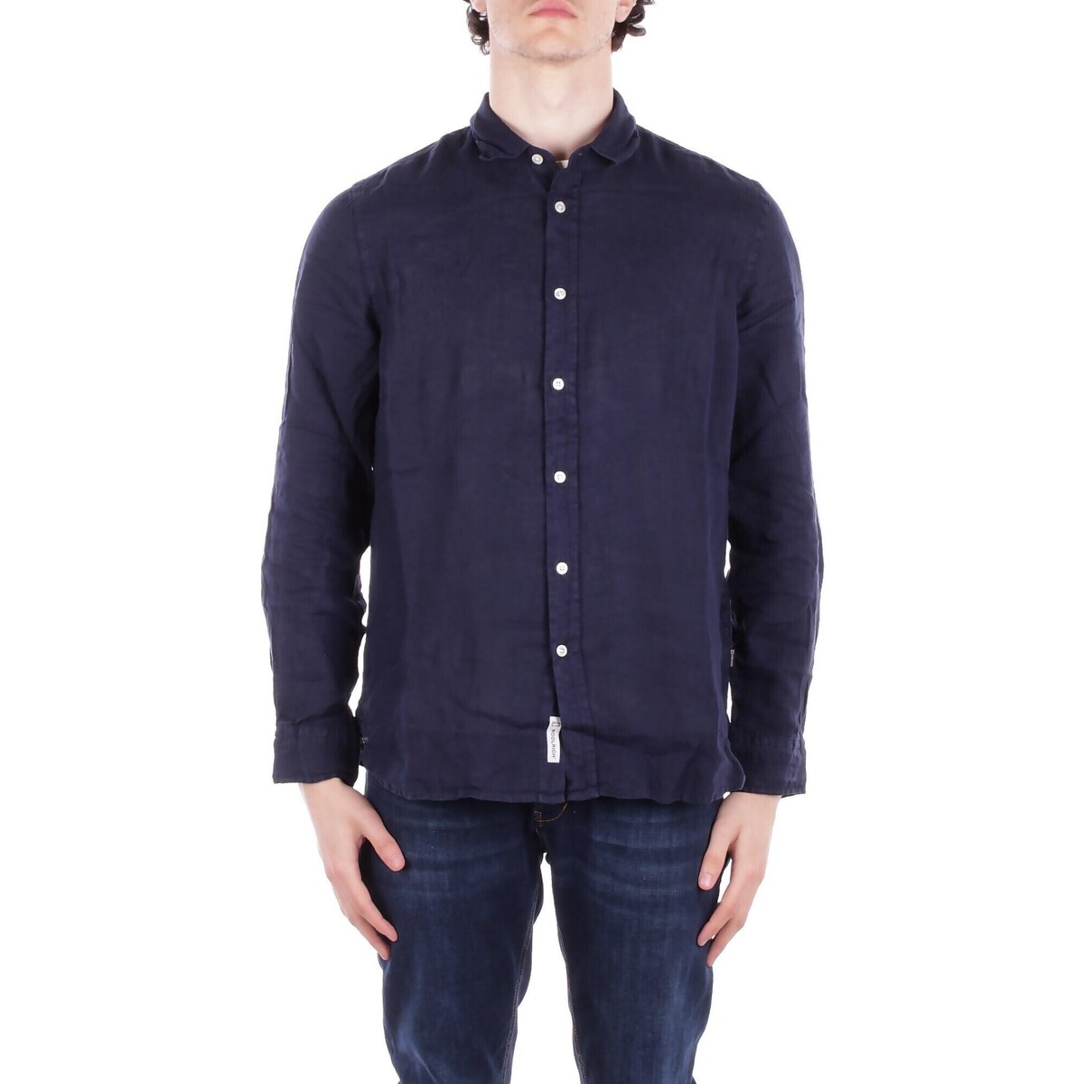 Kleidung Herren Langärmelige Hemden Woolrich CFWOSI0113MRUT3372 Blau