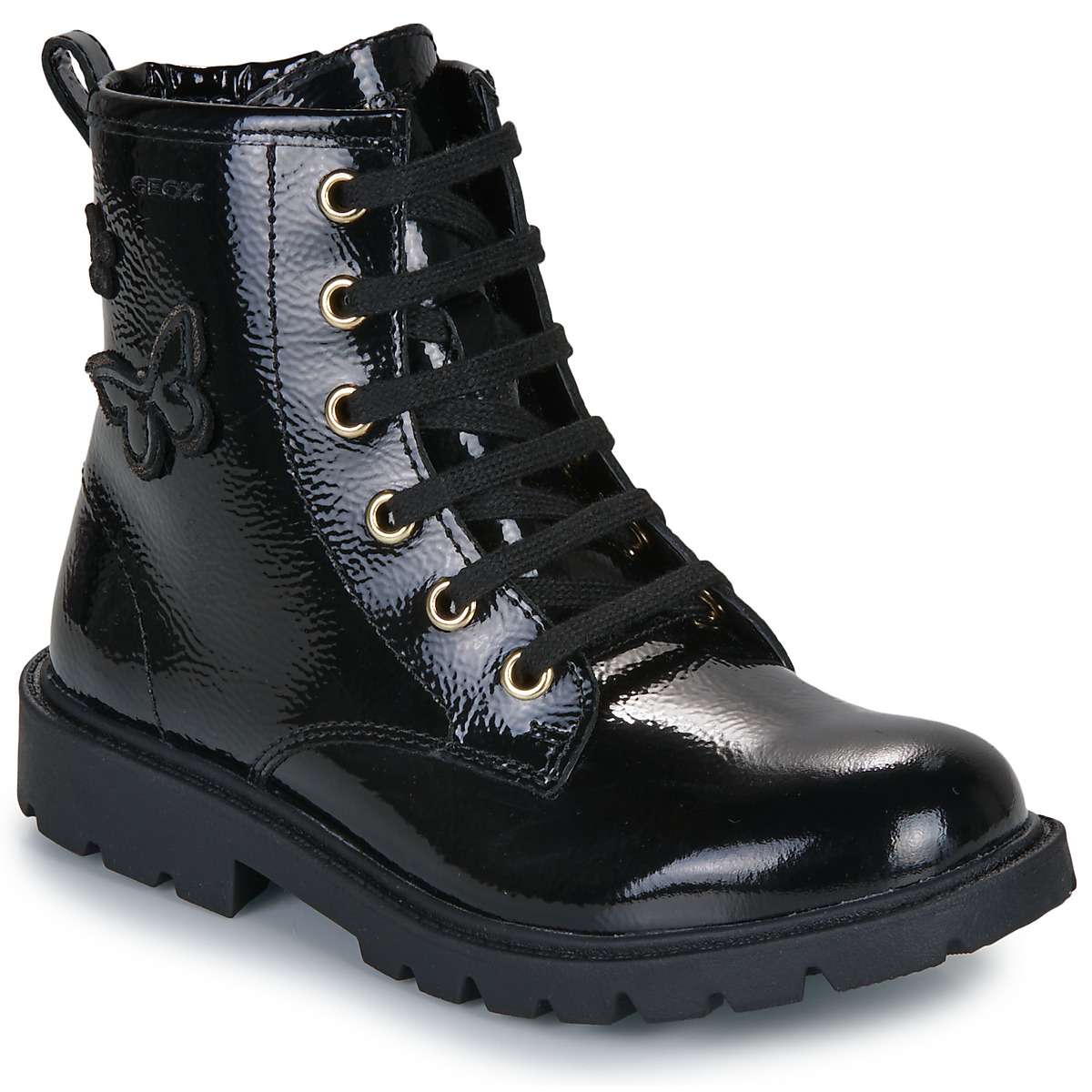 Schuhe Mädchen Boots Geox J SHAYLAX GIRL Schwarz