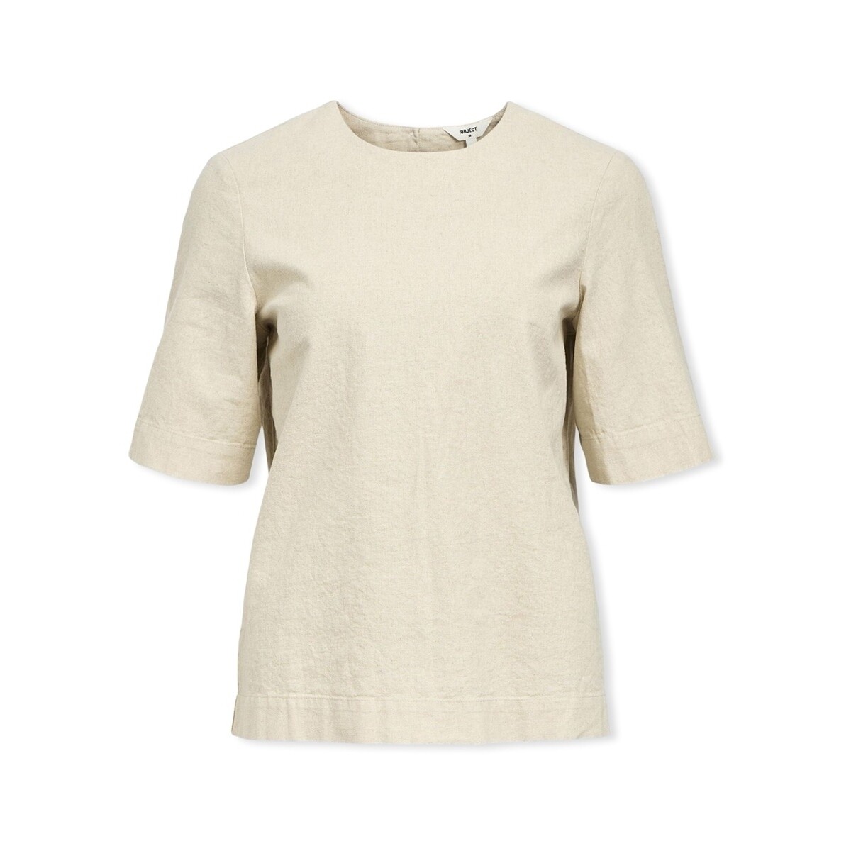 Kleidung Damen Tops / Blusen Object Top Viggo - Humus Beige