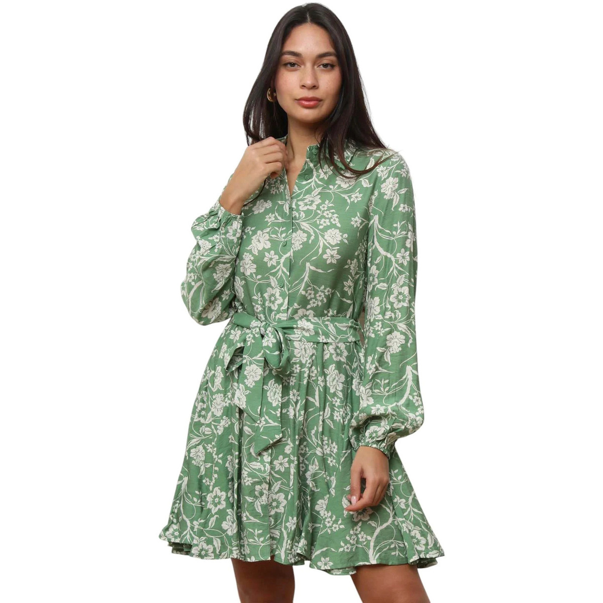 Kleidung Damen Kleider La Modeuse 74469_P176013 Grün