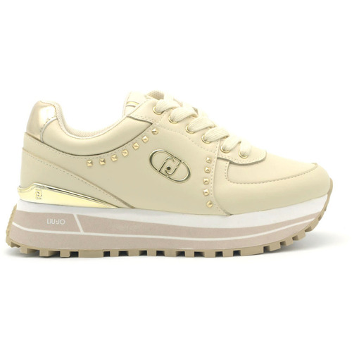Schuhe Damen Sneaker Liu Jo Maxi Wonder 87 sneaker Beige