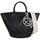 Taschen Damen Taschen Karl Lagerfeld IKON LEATHER PERF TULIP TO Schwarz