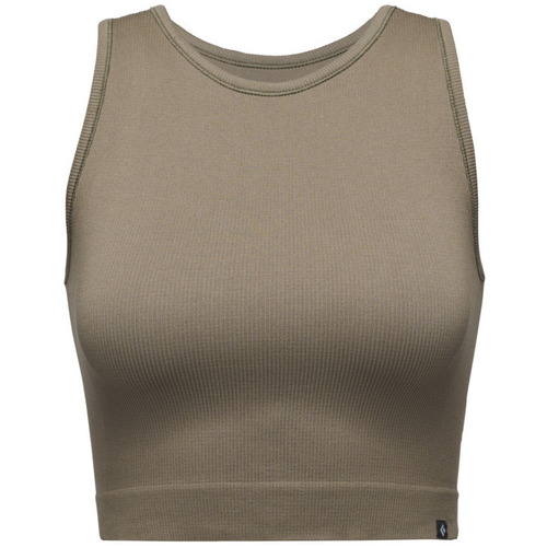 Kleidung Damen Tops Black Diamond Débardeur côtelé sans couture femme Braun