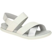 Schuhe Damen Sandalen / Sandaletten Ecco Sandaletten Samara  silber Kreuzriemen 220103 22010360727 Weiss