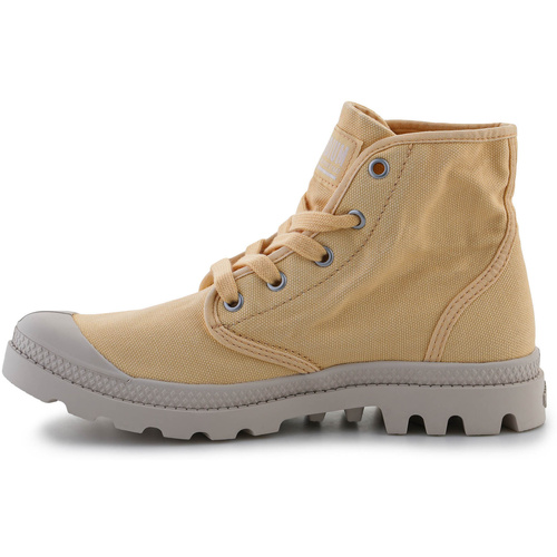 Schuhe Damen Sneaker High Palladium PAMPA HI 92352-721-M PINA COTTA Gelb