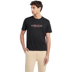 Kleidung Herren T-Shirts Guess original american Schwarz