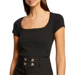 Kleidung Damen T-Shirts & Poloshirts Morgan 232-DLUBI-100 Schwarz