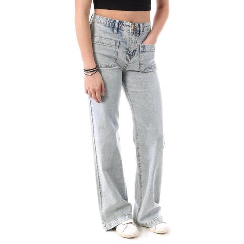 Kleidung Damen Straight Leg Jeans Monday Premium T-10-1-BEH Blau