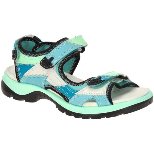 Schuhe Damen Fitness / Training Ecco Sportschuhe Offroad Sandale grün Patchwork 822213 82221361256 Blau