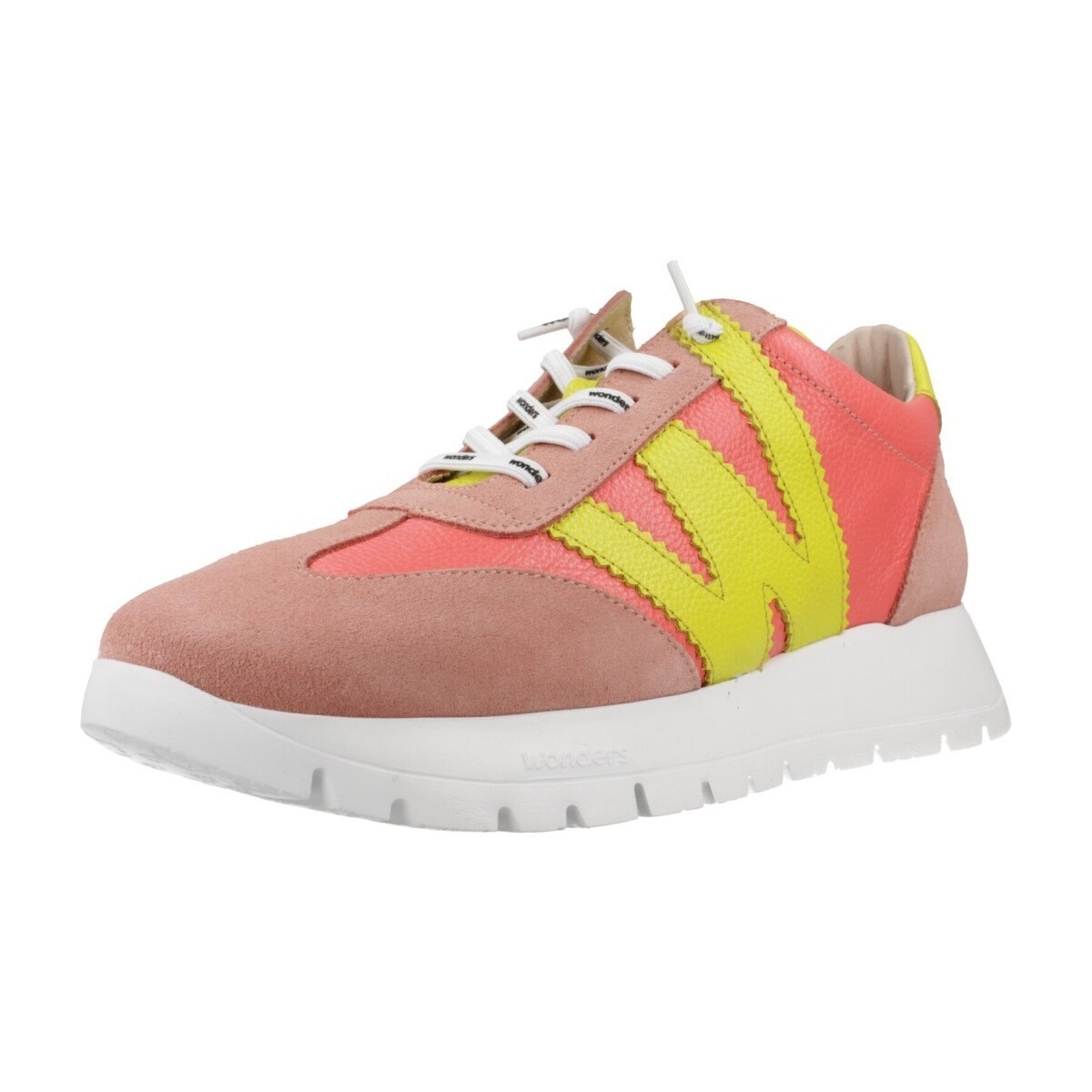 Schuhe Damen Sneaker Wonders A2476 Rosa