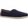 Schuhe Herren Leinen-Pantoletten mit gefloch Toms ALPARGATA CLASSIC Blau