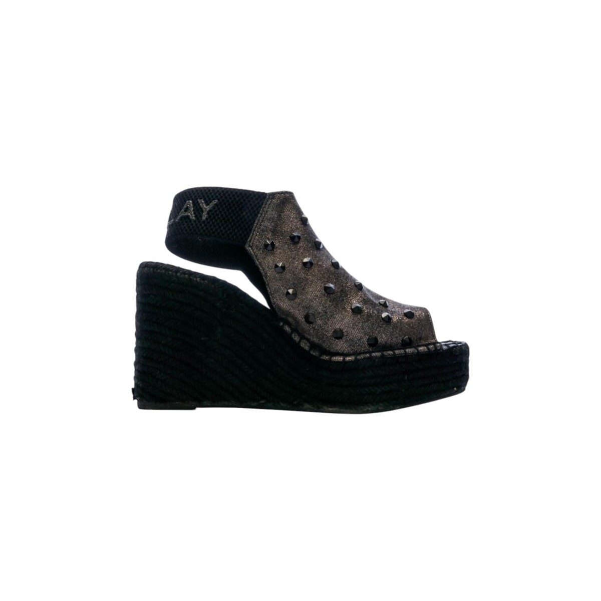 Schuhe Damen Pantoffel Replay JESS PUNK 0003-BLACK Noir Schwarz