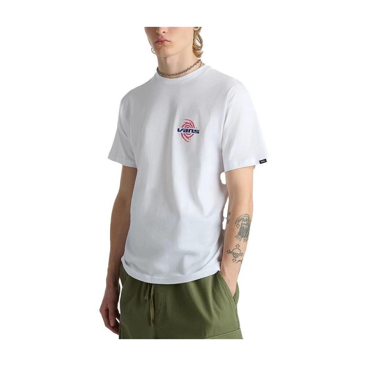 Kleidung Herren T-Shirts & Poloshirts Vans WORMHOLE WARPED SS Weiss