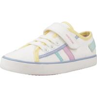 Schuhe Mädchen Sneaker Geox B GISLI GIRL Weiss