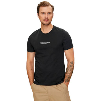 GUESS JEANS T-Shirt Herren T-Shirt Slim Fit Weiß – Nachhaltiges günstig online kaufen