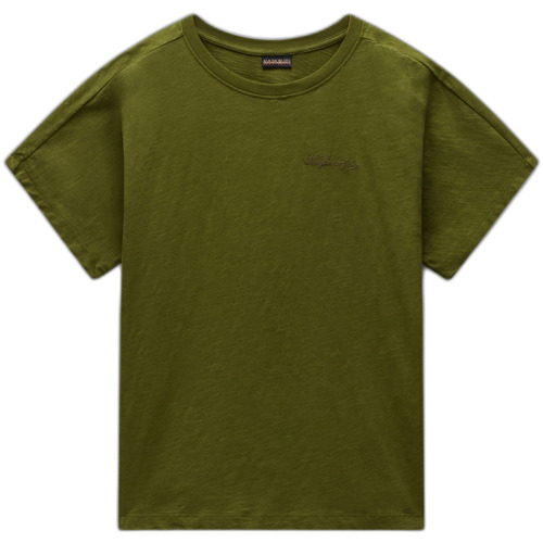 Kleidung Damen T-Shirts Napapijri T-shirt femme  Eclair Grün