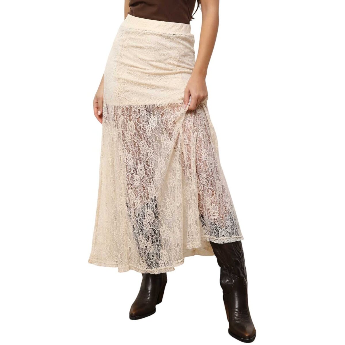 Kleidung Damen Röcke La Modeuse 74429_P175947 Beige