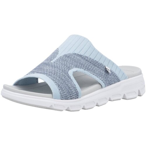 Schuhe Damen Pantoletten / Clogs Rieker Pantoletten FSK Sandalen V8451-14 14 Blau