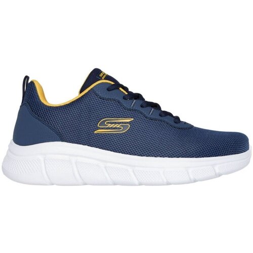 Schuhe Herren Sneaker Skechers Bobs b Flex Icy Edge 118109 NVY Blau