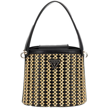 Taschen Damen Handtasche Guess Sceau Atalia Raphia Schwarz