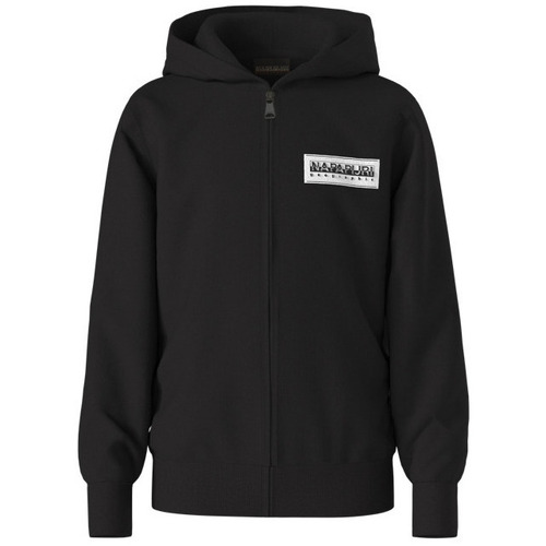 Kleidung Kinder Sweatshirts Napapijri Sweatshirt à capuche full zip enfant  Chamois Schwarz