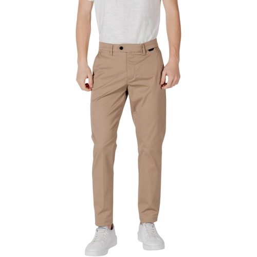 Kleidung Herren Hosen Antony Morato MARK SLIM FIT WITH LOGOED RUBBER FLAG MMTR00708-FA800197 Beige