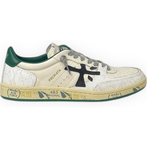 Schuhe Herren Sneaker Premiata BSKTCLAY 6778 Weiss