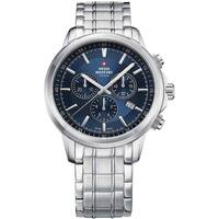 Uhren & Schmuck Herren Armbanduhren Swiss Military By Chrono SM34052.03 Silbern