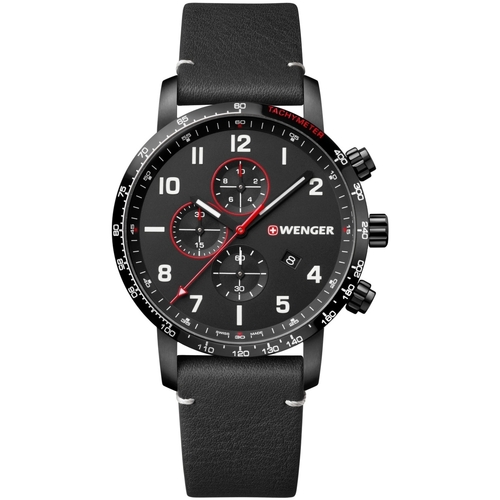Uhren & Schmuck Herren Armbandühre Wenger 01.1543.106 Schwarz