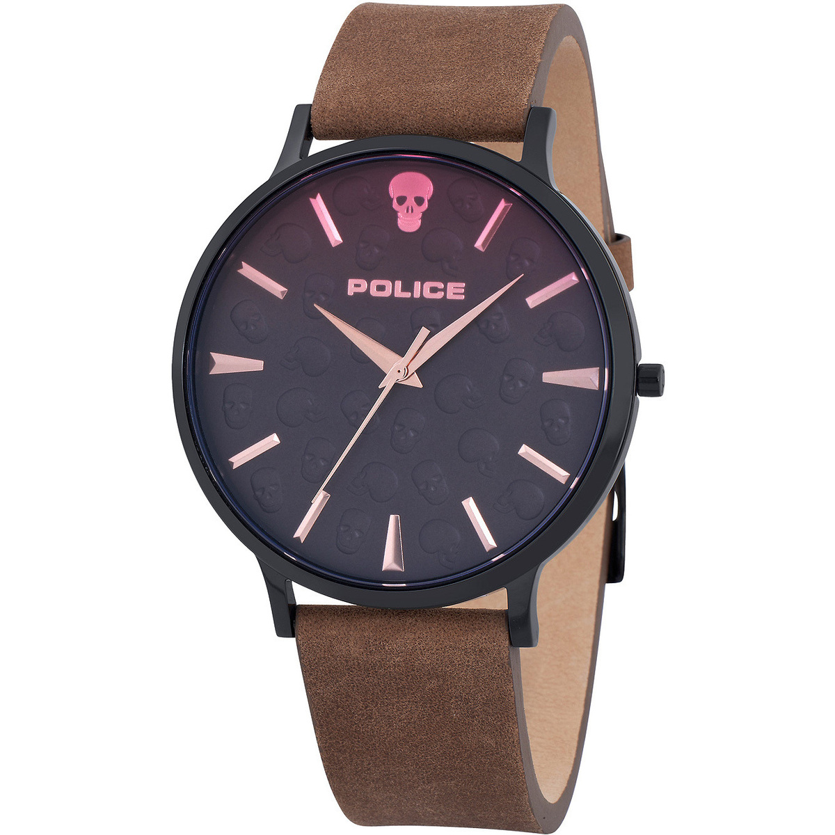 Uhren & Schmuck Herren Armbandühre Police PL16023JSB.02 Schwarz
