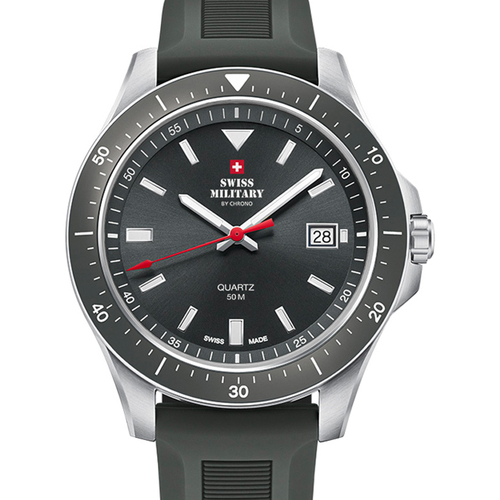Uhren & Schmuck Herren Armbandühre Swiss Military By Chrono SM34082.09 Silbern