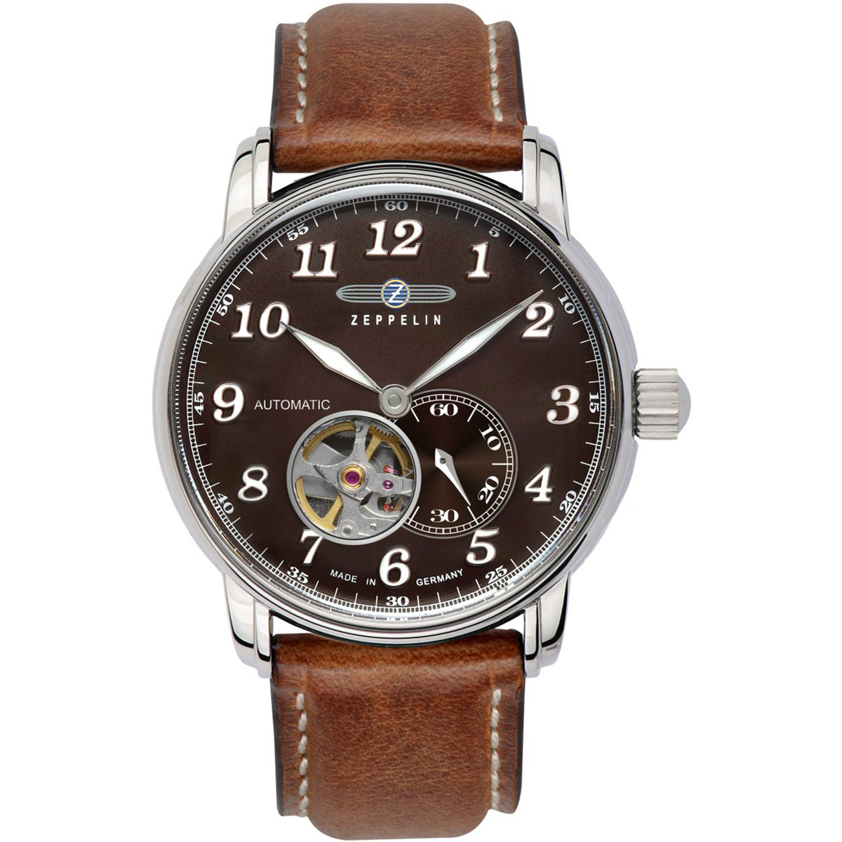 Uhren & Schmuck Herren Armbanduhren Zeppelin 76664 Silbern