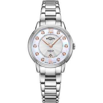 Uhren & Schmuck Damen Armbandühre Rotary LB05425/07/D Silbern