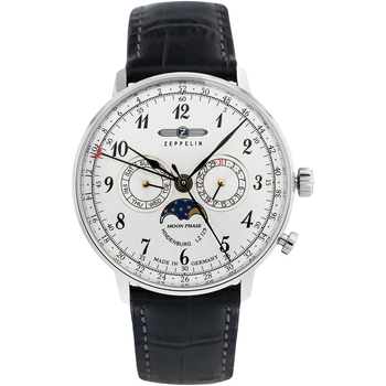Uhren & Schmuck Herren Armbandühre Zeppelin 70361 Silbern
