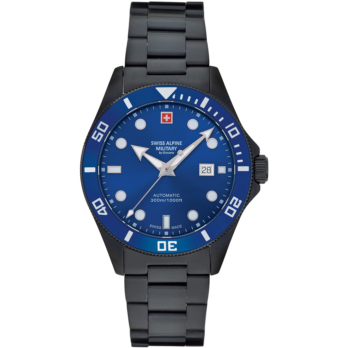 Uhren & Schmuck Herren Armbanduhren Swiss Alpine Military 7095.2175 Schwarz