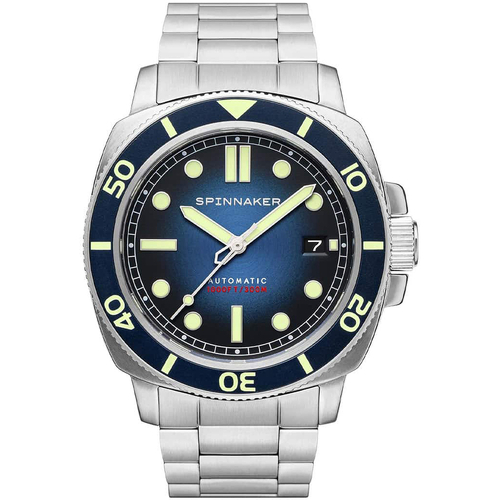 Uhren & Schmuck Herren Armbanduhren Spinnaker SP-5088-22 Silbern