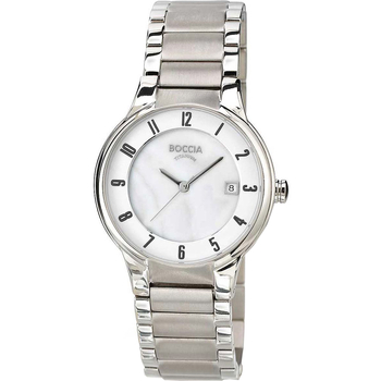Uhren & Schmuck Damen Armbandühre Boccia 3301-01 Silbern