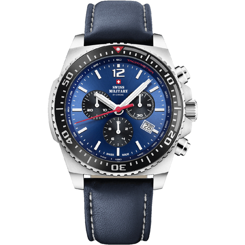 Uhren & Schmuck Herren Armbanduhren Swiss Military By Chrono SM34093.04 Silbern