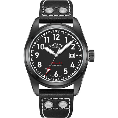 Uhren & Schmuck Herren Armbandühre Rotary GS05474/19 Schwarz