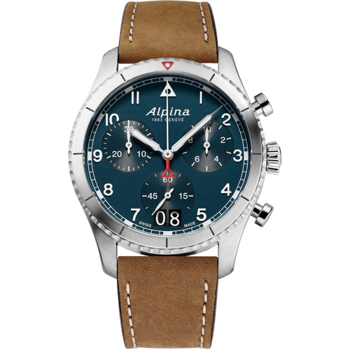 Uhren & Schmuck Herren Armbandühre Alpina AL-372NW4S26 Silbern